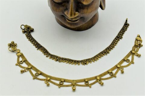 Indian anklet chain brass