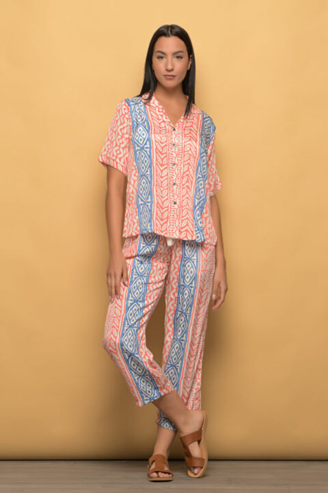 Amazon set saree silk orange geometrical