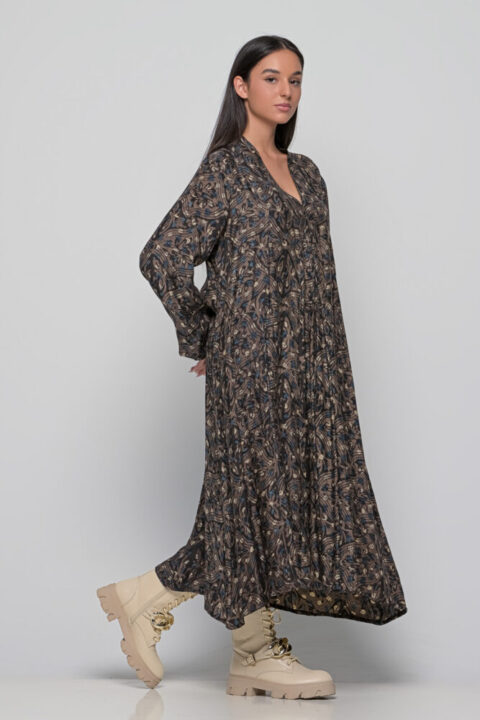Miraculous Marsha Caftan Dress brown modal