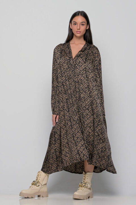 Miraculous Marsha Caftan Dress brown black modal