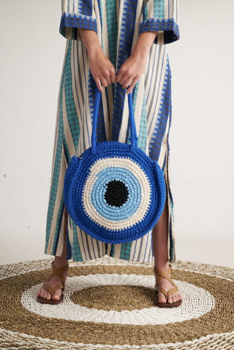 Medium Crochet bag evil eye