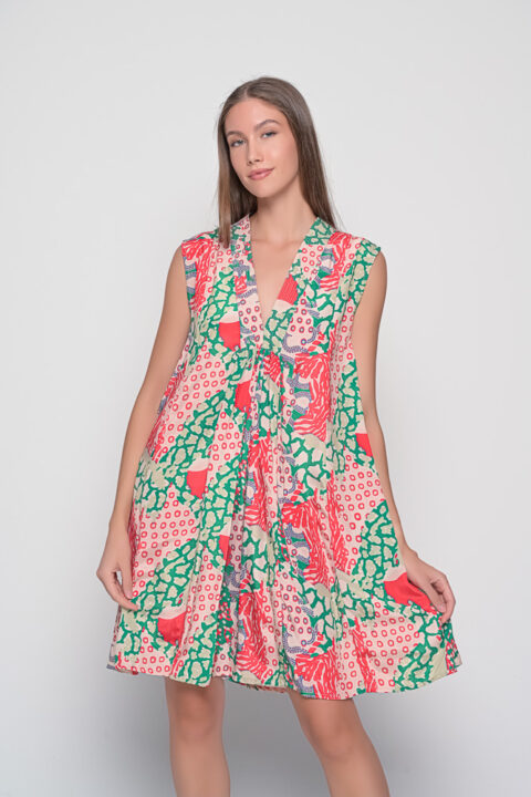 Marsha saree silk dress short paisley