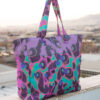 beach bag animal purple