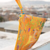 beach pouch yellow zebra