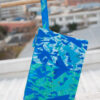 beach pouch abstract blue