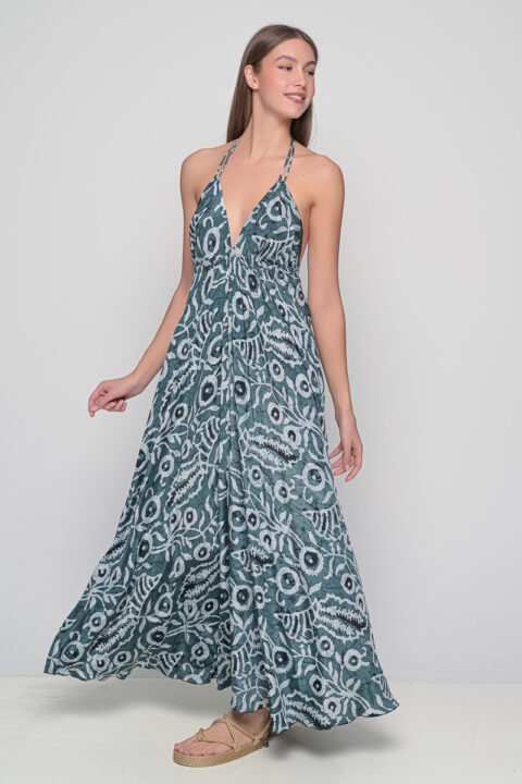 Open back dress dabu