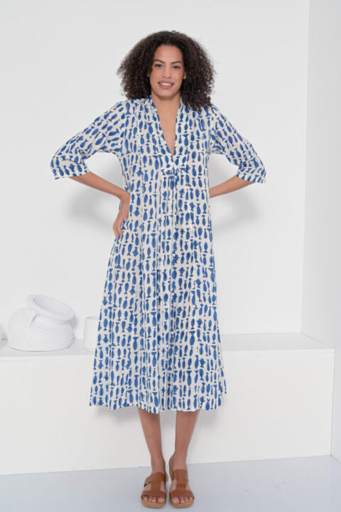 Miraculous Marsha Caftan Dress fish