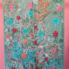 A very soft woolen shawl with handmade embroidery
