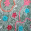 A very soft woolen shawl with handmade embroidery