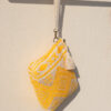 woven clutch Mexico yellow