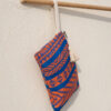 woven bag blue orange