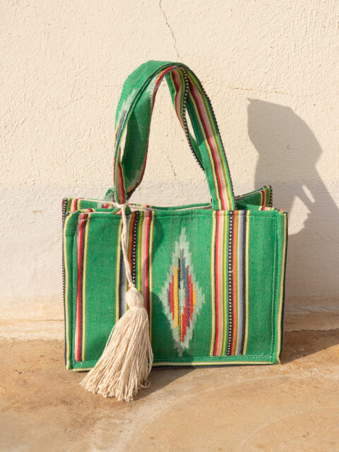woven oaxaka green