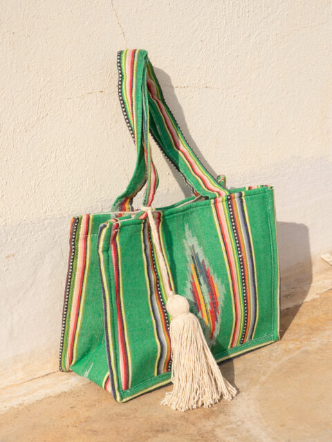 woven oaxaka green