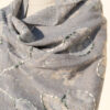 A very soft woolen shawl with handmade embroidery