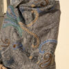 A very soft woolen shawl with handmade embroidery