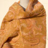 A very soft woolen shawl with handmade embroidery