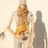 A very soft woolen shawl with stripes
