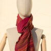 A very soft woolen shawl with stripes