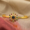 Handmade long gold plated earrings from India