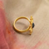 Handmade long gold plated earrings from India