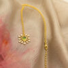 Handmade long gold plated earrings from India