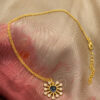 Handmade long gold plated earrings from India
