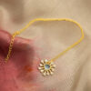 Handmade long gold plated earrings from India