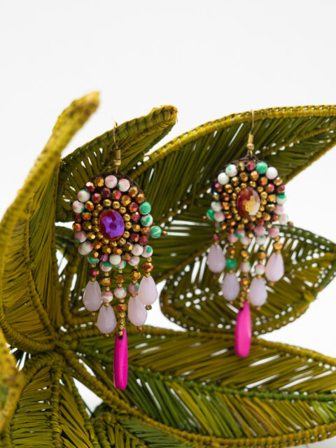 bracelet and earrings