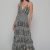 This boho-style long dress with fine print will keep your style impeccable and your mood uplifted.