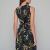 Made from 100% cotton fabric of high quality and crafted to perfection, this short flowy dress flatters the female figure thanks to its tighter fit on the top that accentuates the waistline.