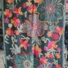 wool shawl dark green