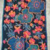 wool shawl dark blue