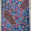 wool shawl blue
