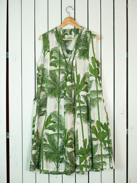 Marsha cotton dress short jungle
