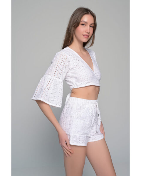 Gaia set cotton embroidery