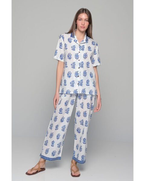 Long Amazon set cotton blue parsley