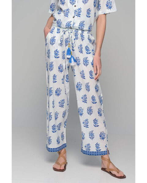 Cotton trousers white