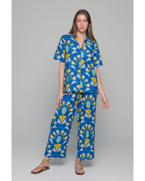 Long Amazon set cotton paloma blue