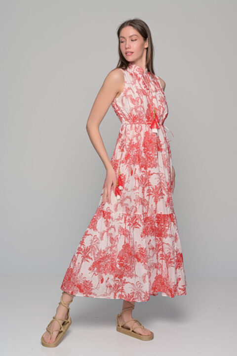Lito dress red forest
