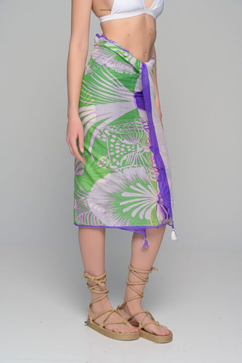 Green jungle pareo