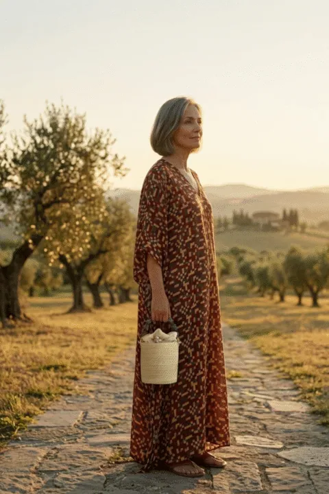 Καφτάνι κόκκινο μοντάλ