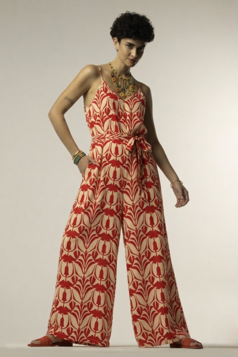 Jumpsuit archaic red