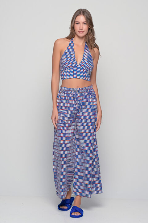 Anna Trousers – Blue Flag Handmade Block Print