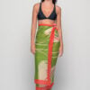 Pareo cotton sarong, lightweight beach cover-up and scarf, versatile boho summer accessory