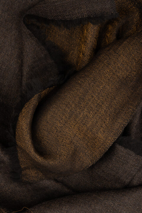 Luxury maroon lurex 100% cashmere pashmina shawl — lightweight handwoven wrap