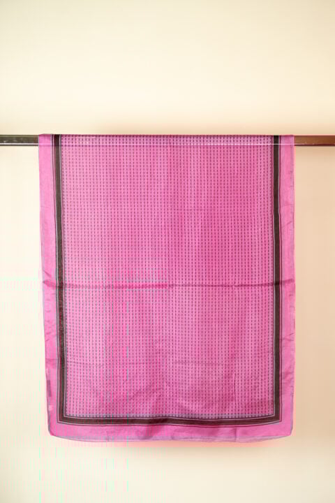 Magenta unisex silk scarf 70x180 cm – lightweight pure silk luxury fashion accessory