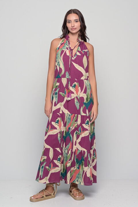 Samos Dress – Alpinia Purple (Cotton, One Size)