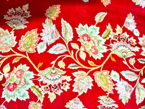 aphrodite wrap dress cotton silk rama red floral print sm ml lxl