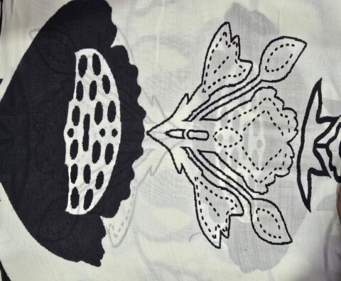 Τούνικ Τίτλι από Cotton Silk | Επιθυμία Μαύρο Τύπωμα