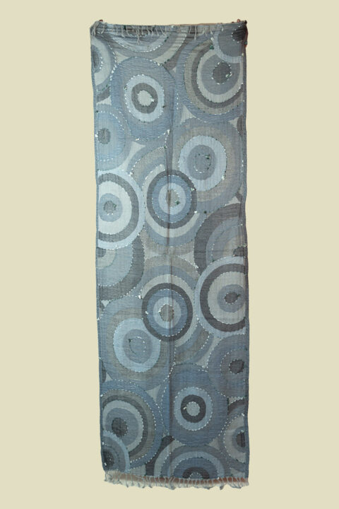 Boiled Wool Embroidered Shawl | Hand-Embroidered Wrap (70×180 cm) 338